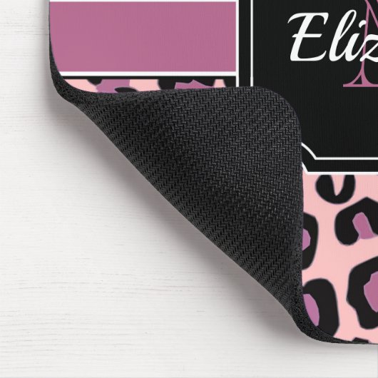 Dots & Leopard Print Mousepad (Ecke)