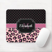 Dots & Leopard Print Mousepad (Mit Mouse)