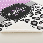 Dots & Leopard Print Sherpadecke (3/4)