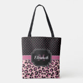 Dots & Leopard Print Tasche (Rückseite)