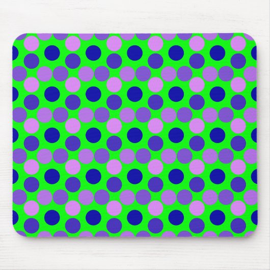 Dots Lila Green Mouse Pad sehen Mousepad (Vorne)