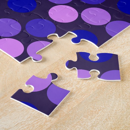 Dots Lila und rosa JIGSAW PUZZLE (Seite)