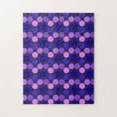 Dots Lila und rosa JIGSAW PUZZLE (Vertikal)