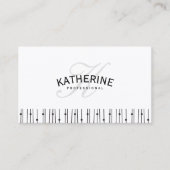 Dots Lines Muster Visitenkarte (Vorderseite)