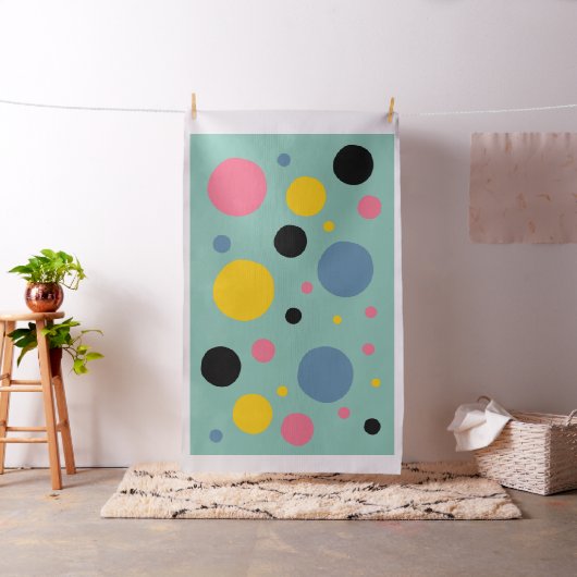Dots Mint Muster Stoff (Beispiel)