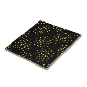 Dots Monogramm für Golden Glitzer Fliese (Seite)