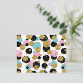 Dots-Muster 10 Postkarte (Stehend Vorderseite)
