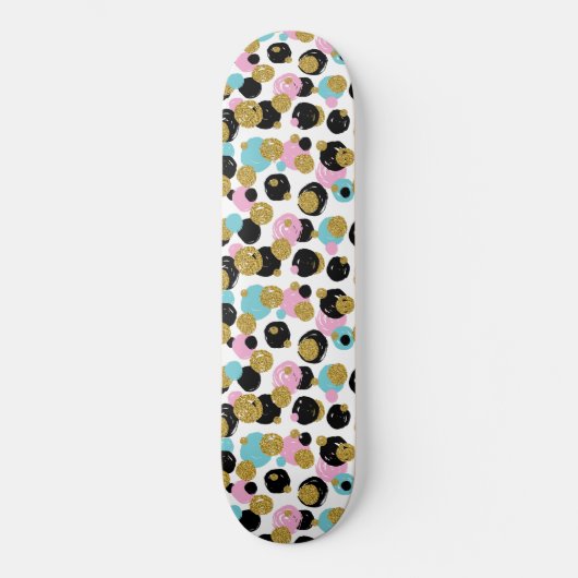 Dots-Muster 10 Skateboard (Vorderseite)