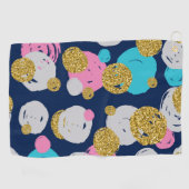 Dots-Muster 11 Golfhandtuch (Horizontal)