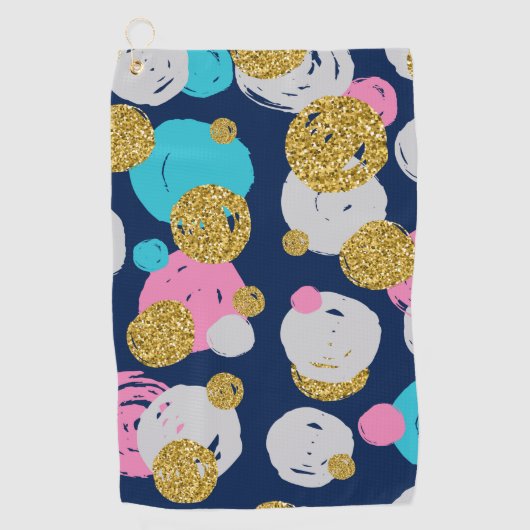 Dots-Muster 11 Golfhandtuch (Vorderseite)