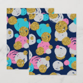 Dots-Muster 11 Mitteilungskarte (Vorne/Hinten)
