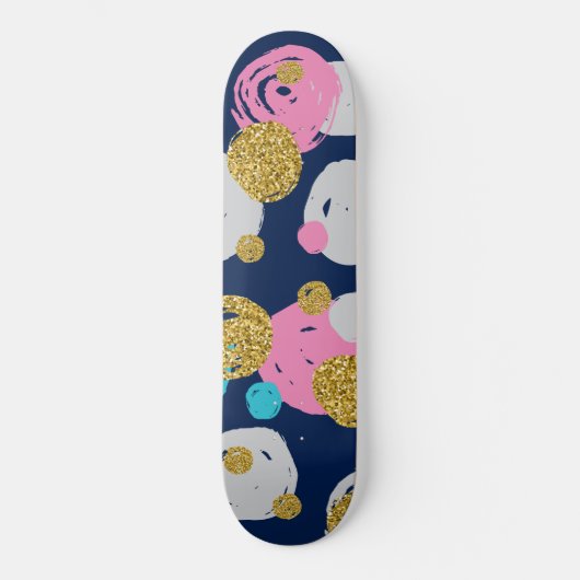 Dots-Muster 11 Skateboard (Vorderseite)