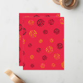 Dots-Muster 12 Mitteilungskarte (Vorderseite/Rückseite Beispiel)