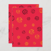 Dots-Muster 12 Mitteilungskarte (Vorne/Hinten)