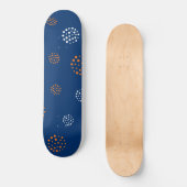 Dots-Muster 13 Skateboard (Vorderseite)