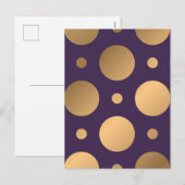 Dots-Muster 15 Feiertagspostkarte (Vorne/Hinten)