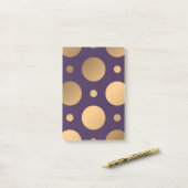 Dots-Muster 15 Post-it Klebezettel (Auf Schreibtisch)