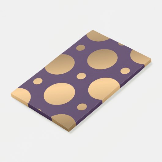 Dots-Muster 15 Post-it Klebezettel (angewinkelt)