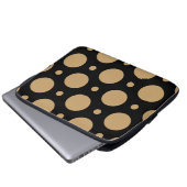 Dots-Muster 17 Laptopschutzhülle (Vorne Knopf)