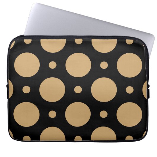 Dots-Muster 17 Laptopschutzhülle (Vorderseite)