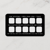 Dots-Muster QR-Code-Bonuskarte Visitenkarte (Rückseite)