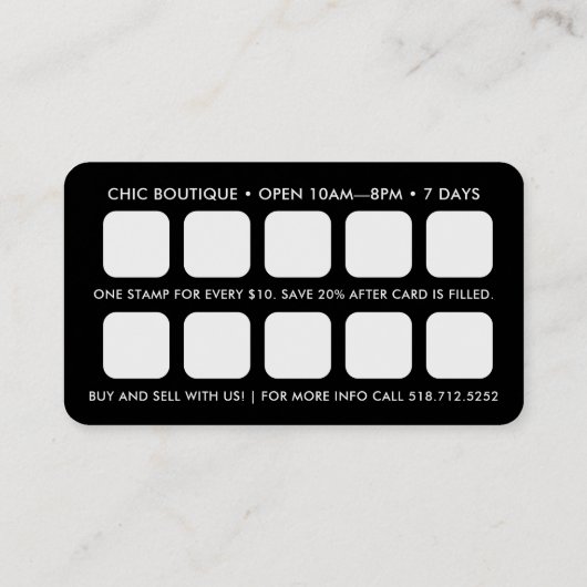 Dots-Muster QR-Code-Bonuskarte Visitenkarte (Rückseite)