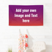 Dots Muster violett orange rot + Ihre Ideen Banner (Insitu)