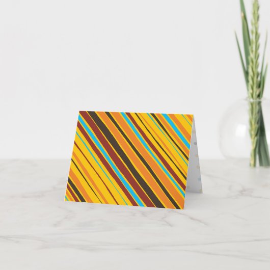 Dots 'n' Stripes Blank Notecard Dankeskarte (Vorderseite)