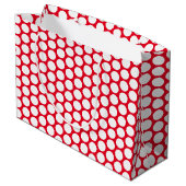 Dots Nice Polka Dots Geschenktasche Große Geschenktüte (Rückseite Schrägansicht)
