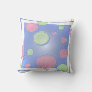 DOTS on Blue Kissen