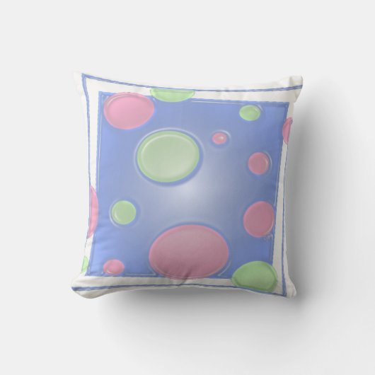 DOTS on Blue Kissen (Vorderseite)