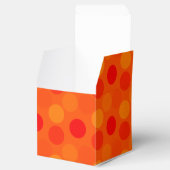 Dots Orange-Square Gevor Box Geschenkschachtel (Geöffnet)