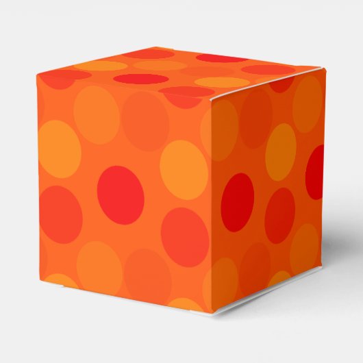Dots Orange-Square Gevor Box Geschenkschachtel (Rückseite)