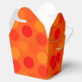 Dots Orange-Take Out Gevor Box Geschenkschachtel (Geöffnet)