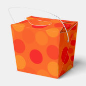 Dots Orange-Take Out Gevor Box Geschenkschachtel (Rückseite)