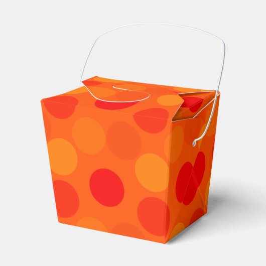 Dots Orange-Take Out Gevor Box Geschenkschachtel (Vorderseite)
