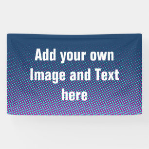 Dots Pattern Blau rosa Cyan + Ihre Ideen Banner