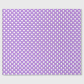 Dots Pattern Floral Lavender Geschenkpapier (Flach)