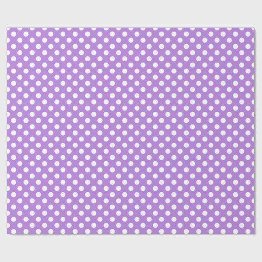 Dots Pattern Floral Lavender Geschenkpapier (Flach)