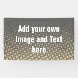 Dots Pattern grau Sand beige + Ihre Ideen Banner