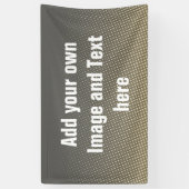 Dots Pattern grau Sand beige + Ihre Ideen Banner (Vertikal)