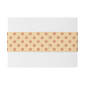 Dots Peach Einladungsbanderole (Rückseitenbeispiel)