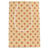 Dots Peach Mittlere Geschenktüte (Vorderseite)