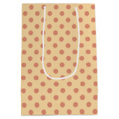 Dots Peach Mittlere Geschenktüte (Rückseite)