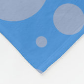 Dots Pink Blue Dot Fleece Blanket, klein (Ecke)