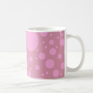 Dots Pink Blue White 325 ml Classic White Tasse