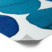 Dots Poster in Blau (Ecke)
