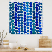 Dots Poster in Blau (Küche)