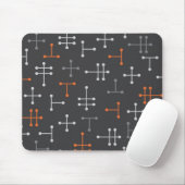 Dots - Retro Modernes Abstraktes Mousepad (Mit Mouse)