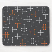 Dots - Retro Modernes Abstraktes Mousepad (Vorne)